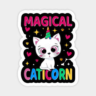 Magical Caticorn Rainbow Magnet