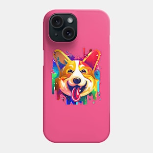 Cute Corgi Painting Design Phone Case