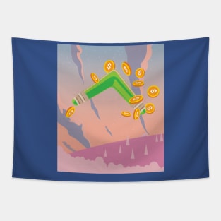 Retro Boomerang Sports Fans Boomerang Tapestry