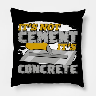 Construction Job Profession Concrete Finisher Gift Pillow