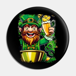 Funny Lucky Leprechaun St Patrick's Day Gift Pin