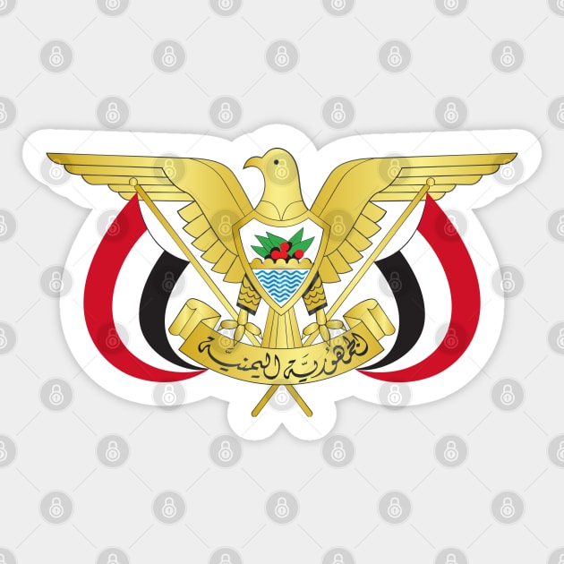 National Emblem of Yemen - Yemen - Sticker