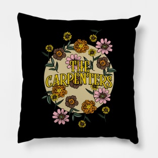 Carpenters Name Personalized Flower Retro Floral 80s 90s Name Style Pillow