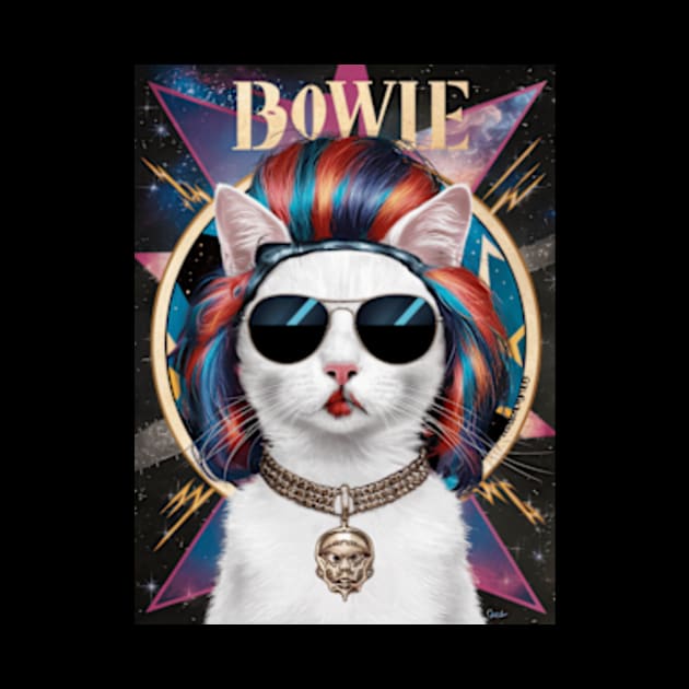 Ziggy Stardust Cat by CustomCraze