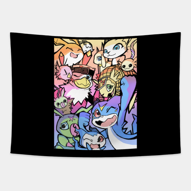 Get Wallpaper Digimon Adventure 2 Digimon Tapestry Teepublic For Android