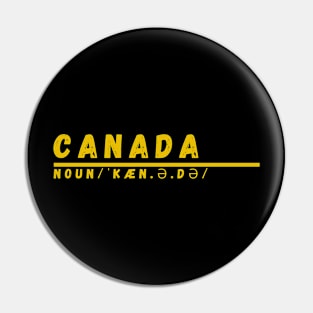 Word Canada Pin