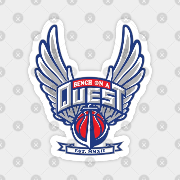 Bench On A Quest - Los Angeles Basketball Magnet by Bench On A QUEST