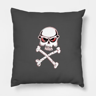 No Passage Skull Crossbones Danger Warning Hazard Bones Risk Pillow