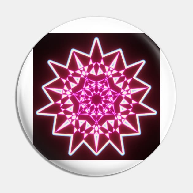 Bright Colorful Southwestern American Style Neon Star Pin by jrfii ANIMATION