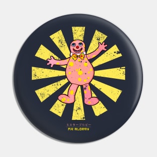 Mr Blobby Retro Japanese Pin