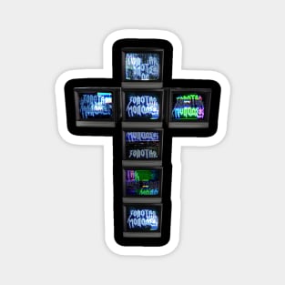 God Is In The TV (ZM 5) Magnet