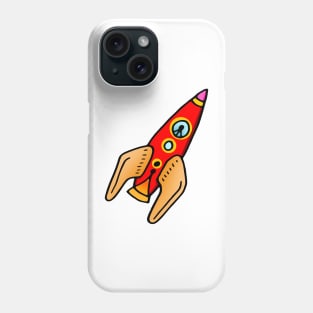 Spaceship Doodle Phone Case