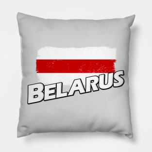 Belarus white-red-white flag Pillow