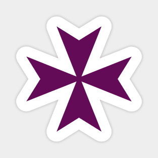 St. John's Cross / Maltese Cross (purple) Magnet