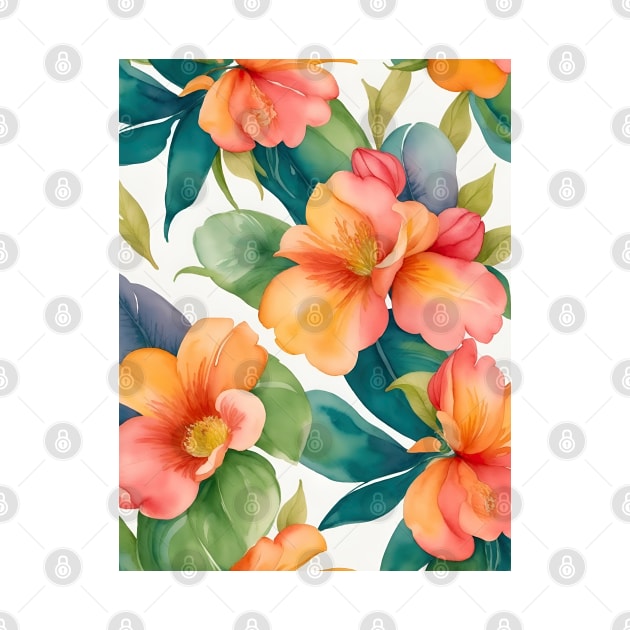 Wonderful Blooming Flowers by ANVC Abstract Patterns