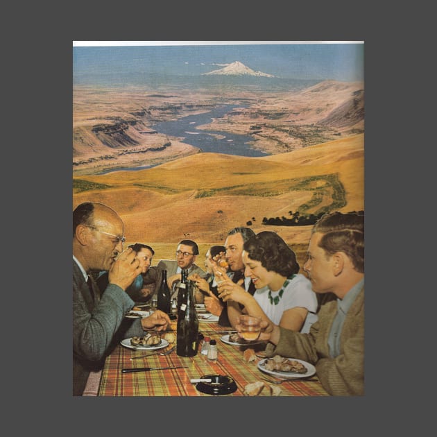 Mt Hood Dinner Party by PDX Collage