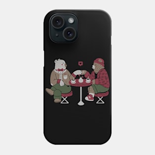 Bear's Coffee Valentines by Tobe Fonseca Phone Case