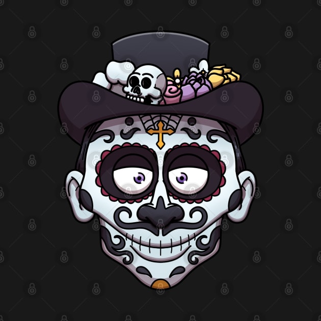 Sugar Skull Man Face by TheMaskedTooner