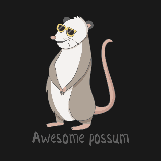 Awesome Possum Funny Possum by Dreamy Panda Designs