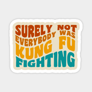 Kungfu - Surely Not Everybody Was Kung Fu Fighting Magnet