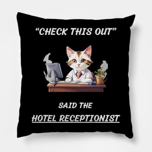 hotel receptionist Pillow