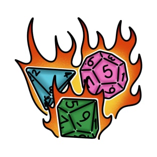 Dice on fire! T-Shirt