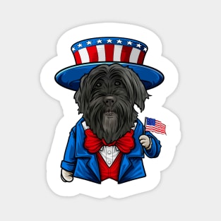 Fourth of July Portuguese Water Dog Magnet