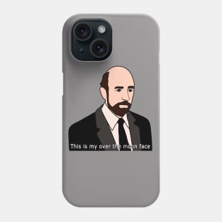 over the moon face Phone Case