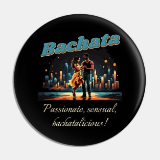 Sensual Bachata Dance Couple Dancing Pin