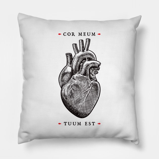 Cor meum tuum est Pillow by StefanAlfonso