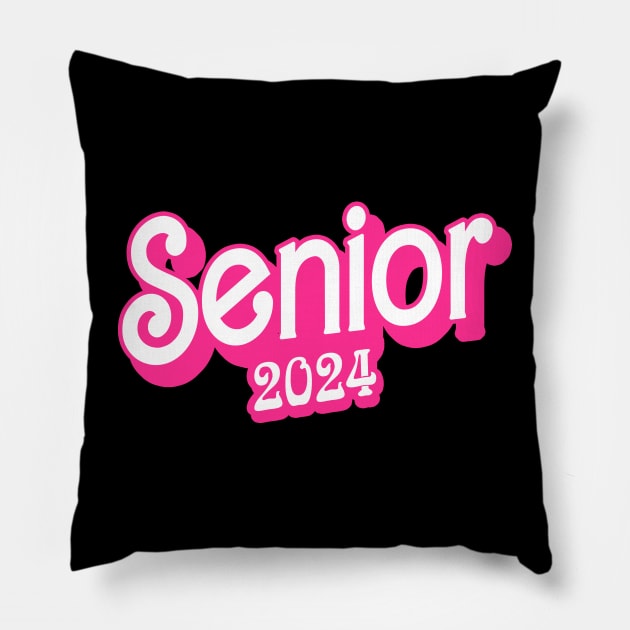 Class of 2024 Senior Gifts Funny Seniors 2024 Pillow by KsuAnn