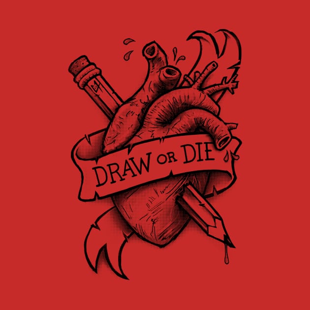 Draw or Die - Black by c0y0te7