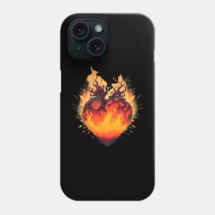 Burning Heart Phone Case