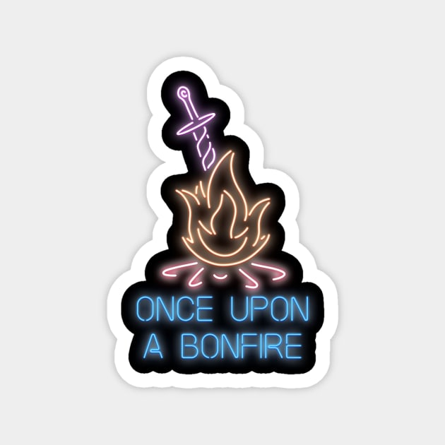 Once Upon a Bonfire Magnet by kvothewordslinger