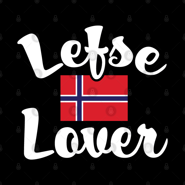 Lefse Lover Norwegian Flag by Huhnerdieb Apparel