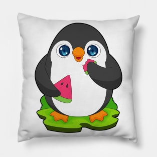 Penguin Watermelon Fruit Pillow