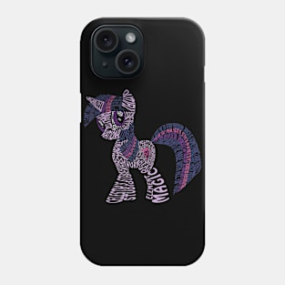 Wordy Twilight Sparkle Phone Case