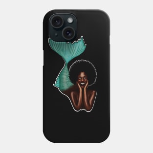 Afro Mermaid, African, Black Girl Magic Phone Case