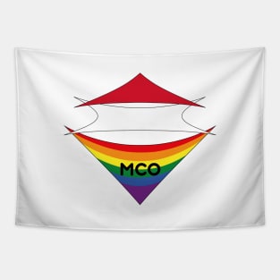 Monaco pride flag Tapestry