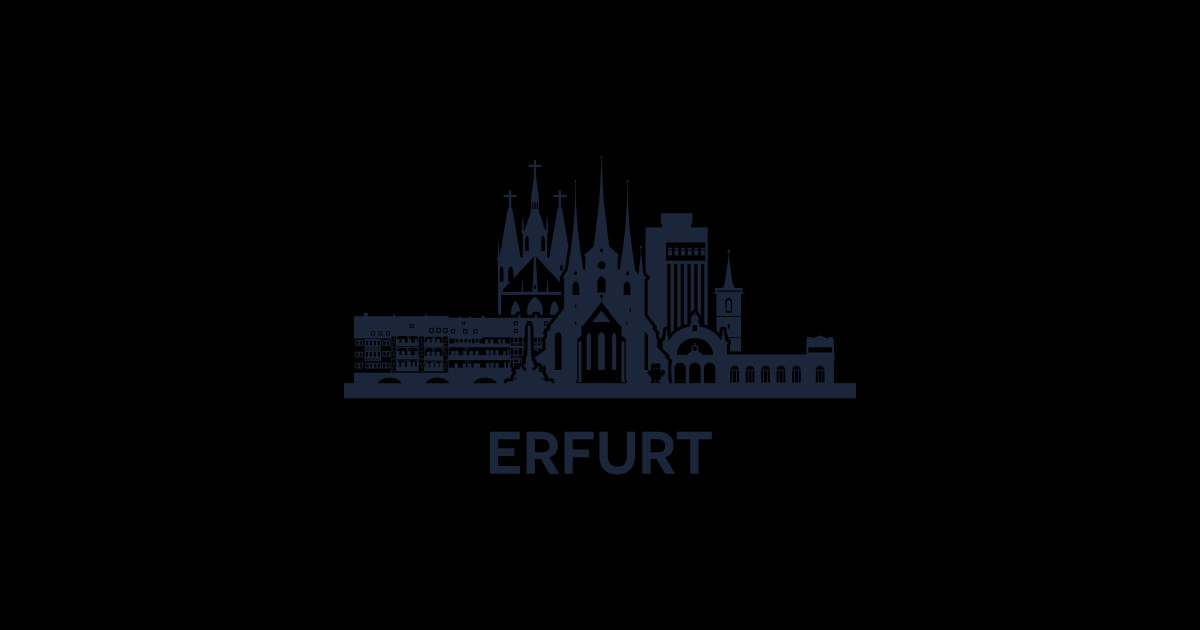 Erfurt Skyline Emblem Erfurt Sticker TeePublic