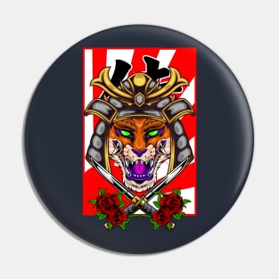 Samurai Fox | Silver Kabuto Pin