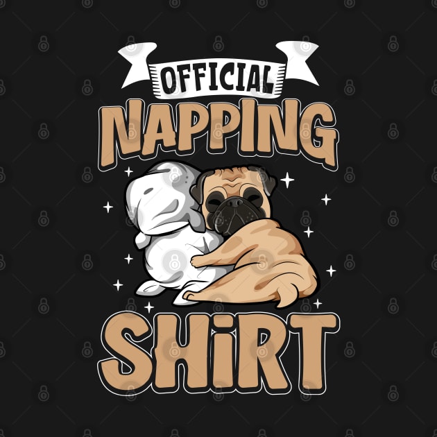 Pug - Official Napping by Modern Medieval Design