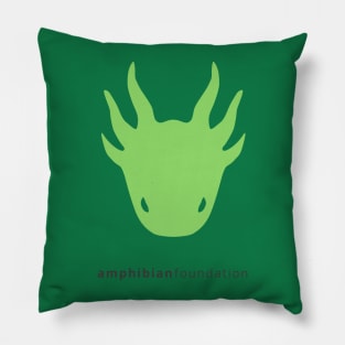 Amphibian Foundation Green Logo Pillow