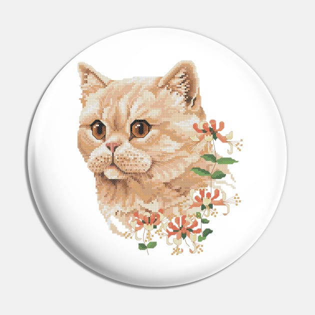 Four Seasons Summer Exotic Shorthair Cat Pin by inotyler