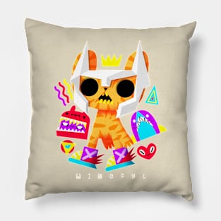 Orange Doodle PASTA Pillow