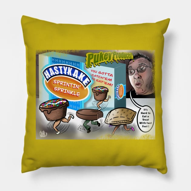 Pukey products 51 “HastyKake” Pillow by Popoffthepage