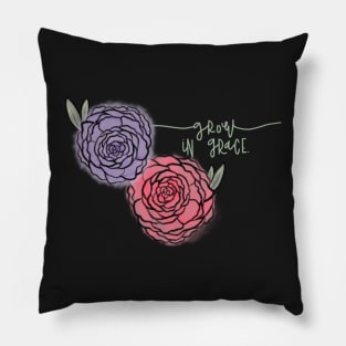 Grow in Grace! Flowers Pillow