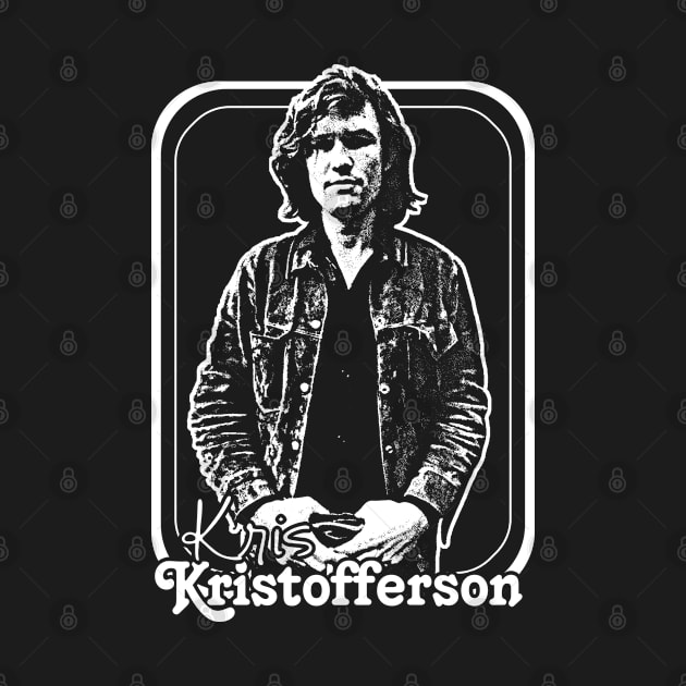 Kris Kristofferson / Original Retro Style Fan Design by DankFutura