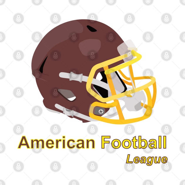 Helmet used in American football by GiCapgraphics