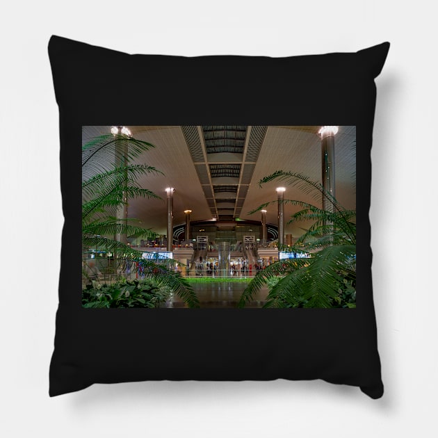 Dubai Airport Terminal 2012 Pillow by likbatonboot